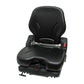 L-P Suspension Black Vinyl Seat with Upper Backrest OPS and Slides Fits Bobcat