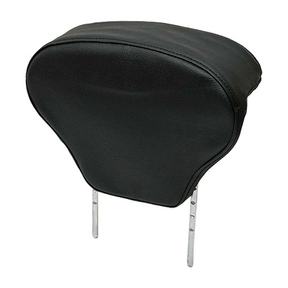 Heavy Duty Low-Profile Suspension Black Vinyl Seat with Matching Upper Backrest