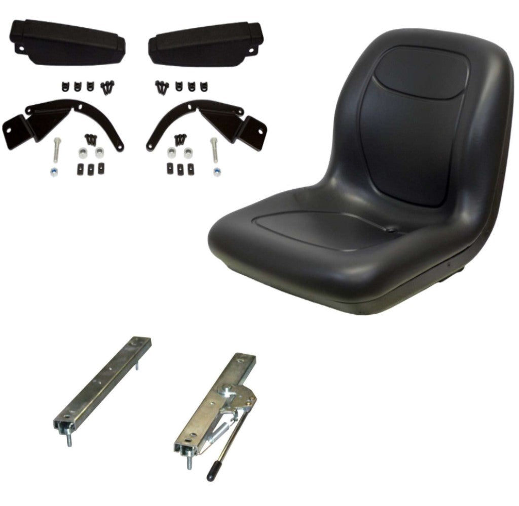 Black Seat Fits Kubota Hustler Fits Exmark Fits Toro Fits Bobcat Bunton Dixie Ch