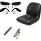Black Seat w/Flip Up Armrests & Seat Rails Fits Kubota Replaces 102707301CC