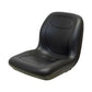 Black Seat w/Flip Up Armrests & Seat Rails Fits Komatsu