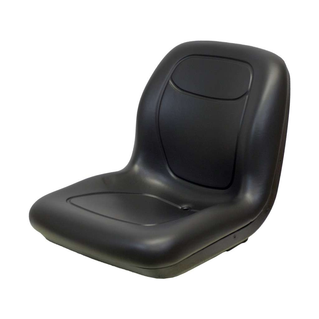 Black Seat w/Flip Up Armrests & Seat Rails Fits Kubota Replaces 102707301CC