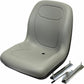 Gray High Back Seat W/ Slide Track Kit Fits Case Skid Steer Loader