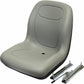Grey Vinyl Seat with Pair of Slide Rails  Fits Universal Products
