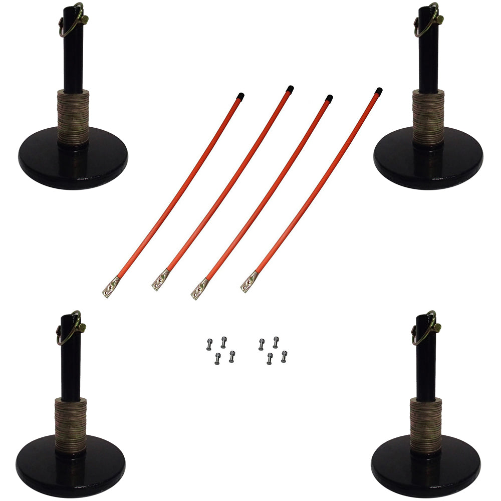 (4) Snow Plow Shoes w/ Markers for Western Meyer Fits Boss Fisher Curtis Hiniker