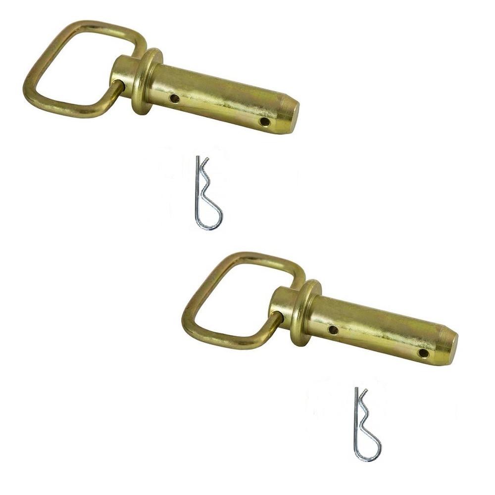 (2) 1" HITCH PINS w/ Hairpin Cotters for Western 93028 Buyers 130224 91965