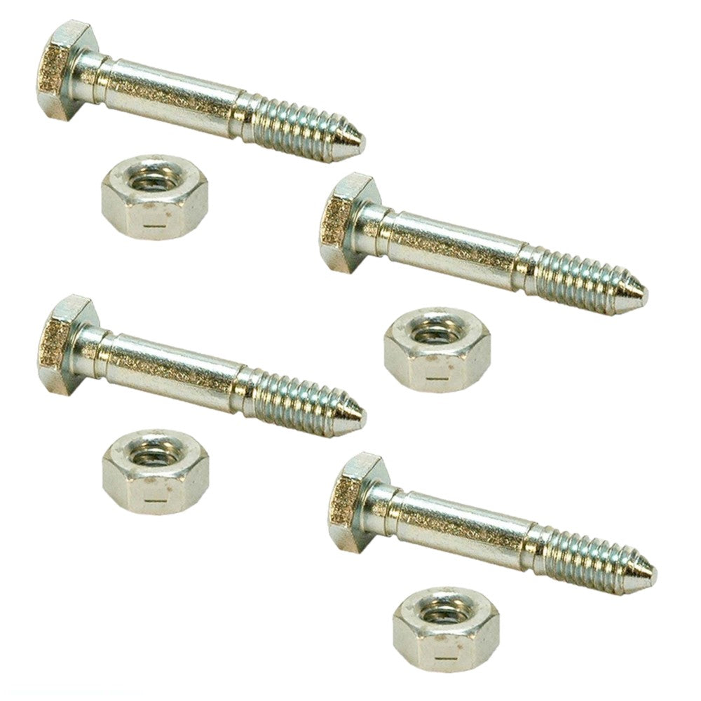 Qty 4: Shear Pin with Nut, 1-9/16" x 1/4"
 Fits John Deere Replaces A122156