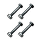 4 Pack Shear Pins Lock Nuts 1-9/16" x 1/4" fits Ariens ST520 ST524 ST624 ST724