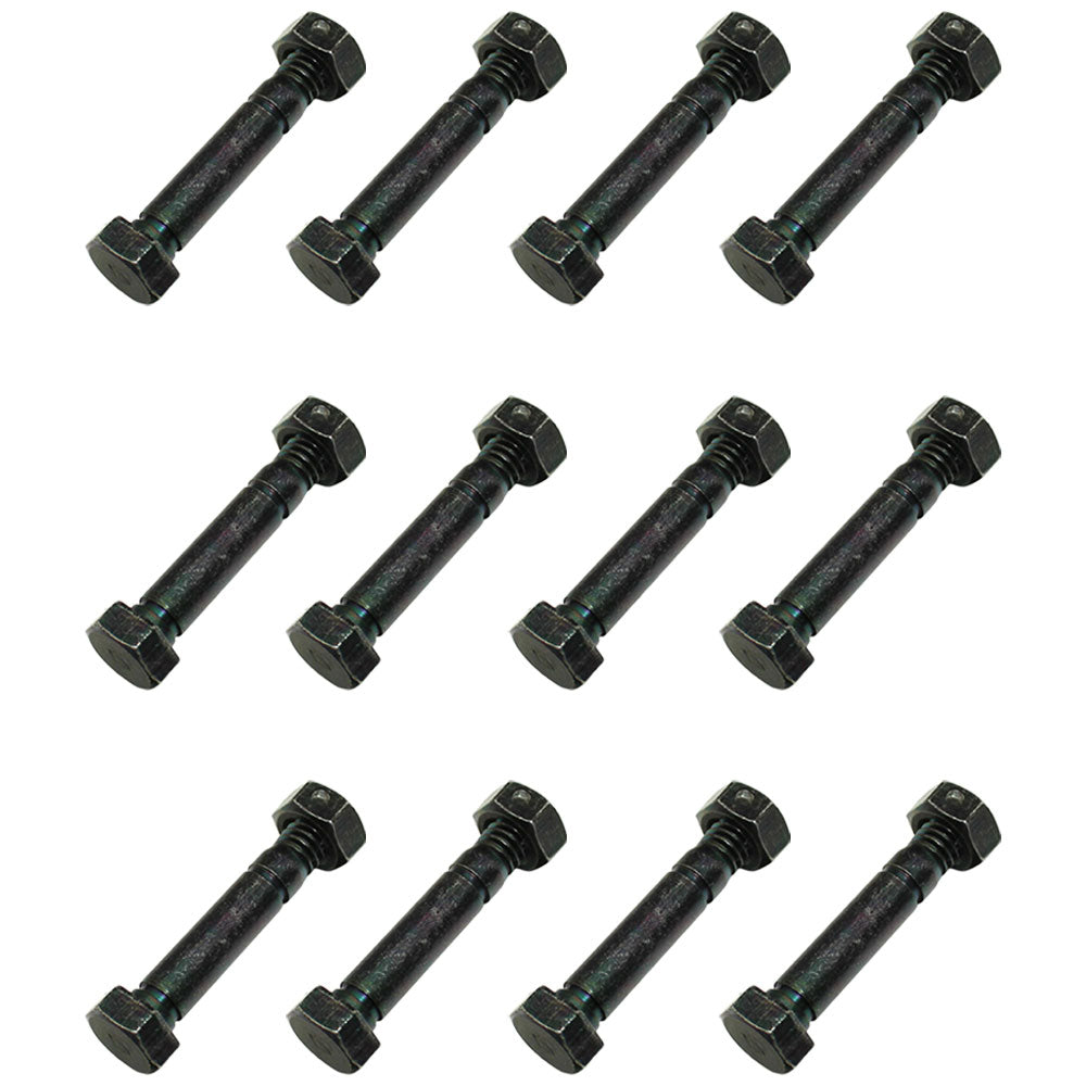 QTY 12: 2" x 5/16" Shear Pin with Nut
 Fits Snapper Replaces 1-3865