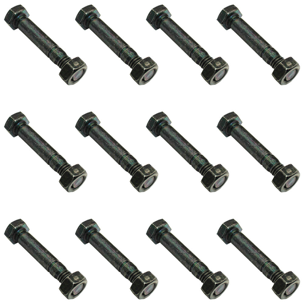 QTY 12: 2" x 5/16" Shear Pin with Nut
 Fits John Deere Replaces AM122156