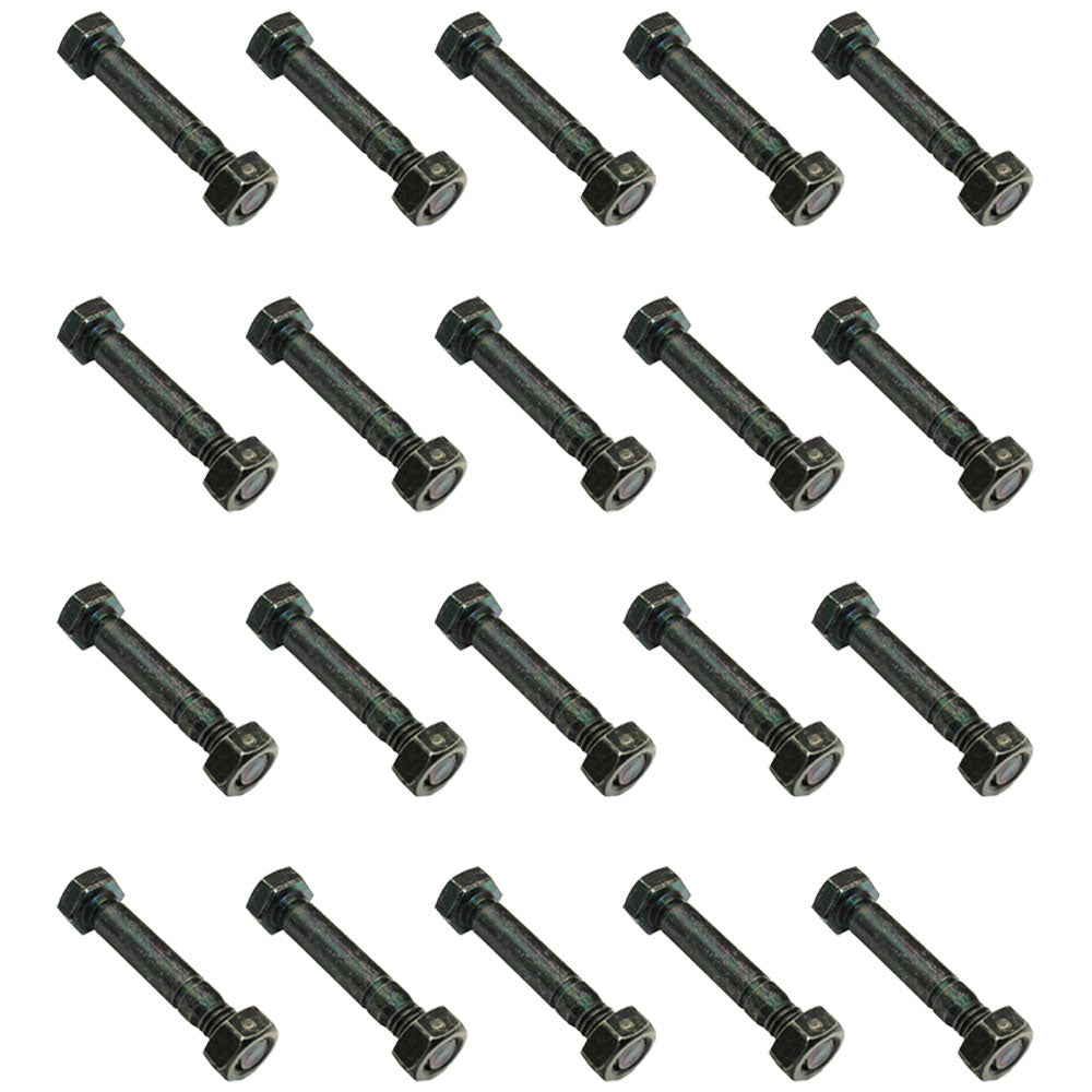 Set of (20) 2" x 5/16" Shear Pins w/ Nuts Fits Ariens & Fits John Deere AM136890