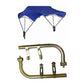 Blue Complete 3 Bow 40" Tractor Umbrella Buggy Top w/ Fender Mounts TBT3 405471