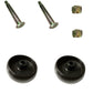 (2) Deck Wheels-Bolts-Nuts Fits John Deere Z345M Z345R Z355E Mowers