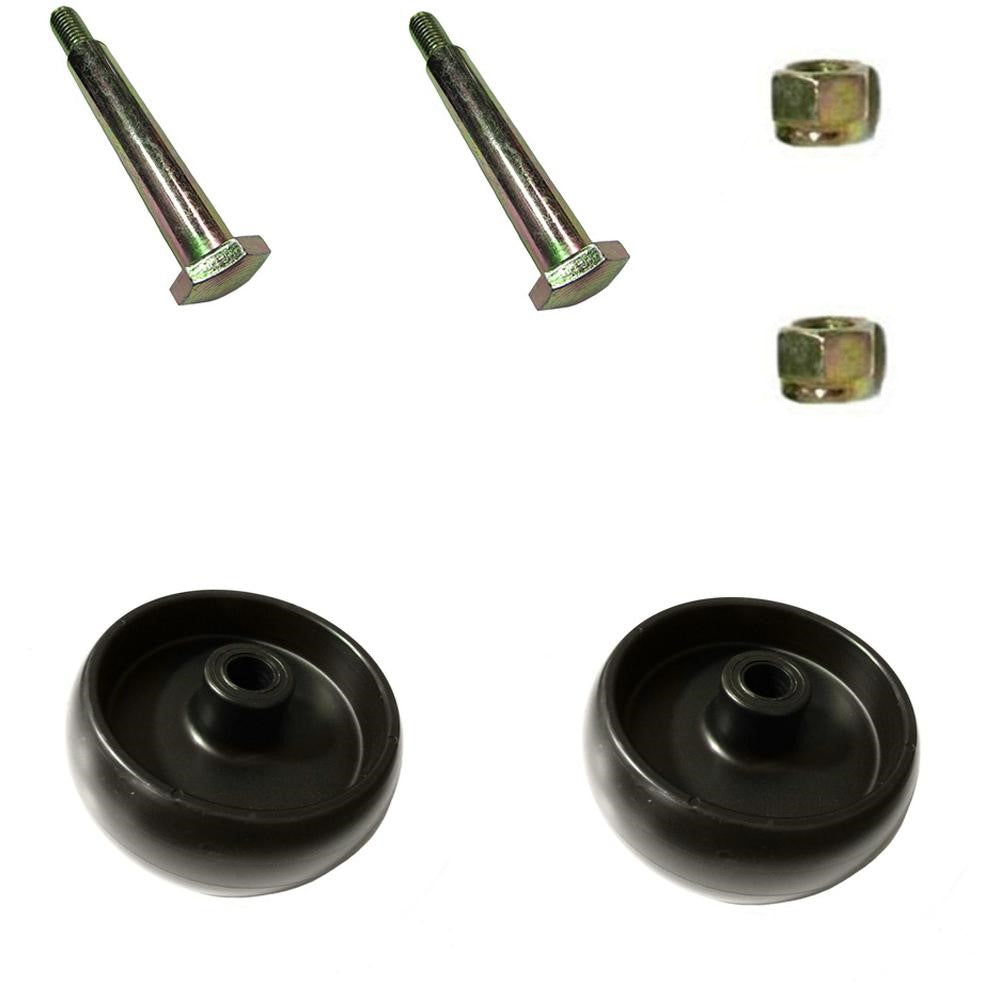 (2) Deck Wheels-Bolts-Nuts Fits John Deere Z345M Z345R Z355E Mowers
