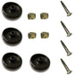 New FOUR(4) Deck Wheels Fits John Deere D100 D105 D110 D120 D130 W/ Bolt & Nut