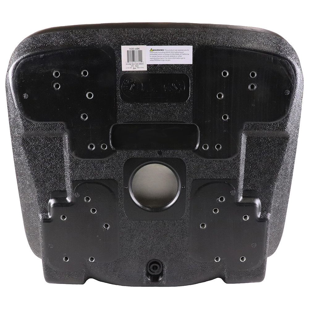 High Back Seat, Black Vinyl