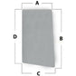L113306 Tractor LH Side Glass Fits JD SE6010 SE6020 SE6100 SE6110 SE6120 SE6200