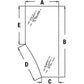 WN-L169103-PEX Glass, Door, RH Fits John Deere 6200 6300 6400 6110 6210 6310