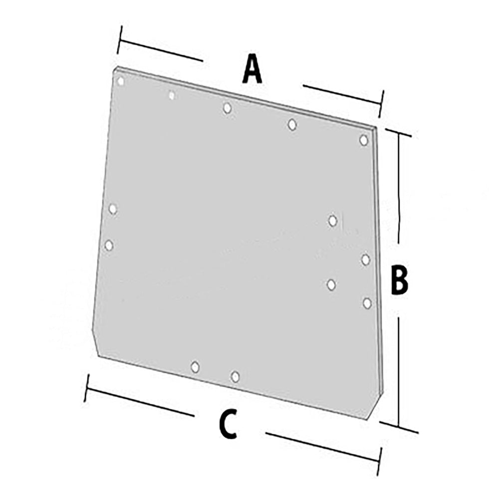 R79656 New Rear Glass Fits John Deere 4850 4650 4455 4350 4255 4250E 4055 L39247