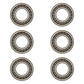 6X ZGZ L44643 L44610 Tapered Roller Bearing Set Wheel Axle Mower Fork Harley