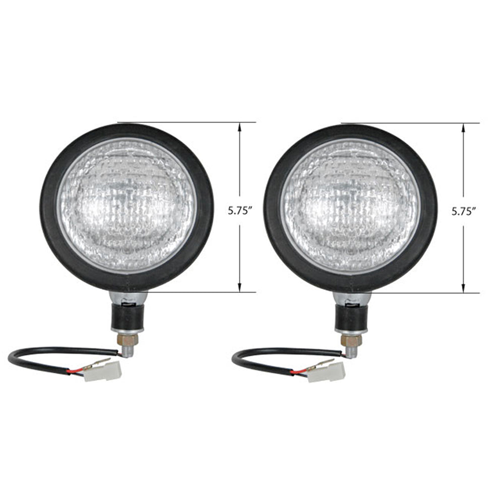 12V Steel Body Headlight Pair 55Watt Fits FARMALL 706 756 806 856 1206 1256 1456