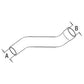 L58801 Fits John Deere Upper Radiator Hose 1550 1750 1850 1950 1950N 2155 2355