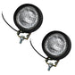2 Pack 12 Volt 5" Round Halogen Work Lights for Tractors Sealed 55 Watt Bulb
