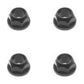 Qty 4: (Plastic) Hex Kingpin Flanged Bushing
 Fits Toro Replaces 112-0347