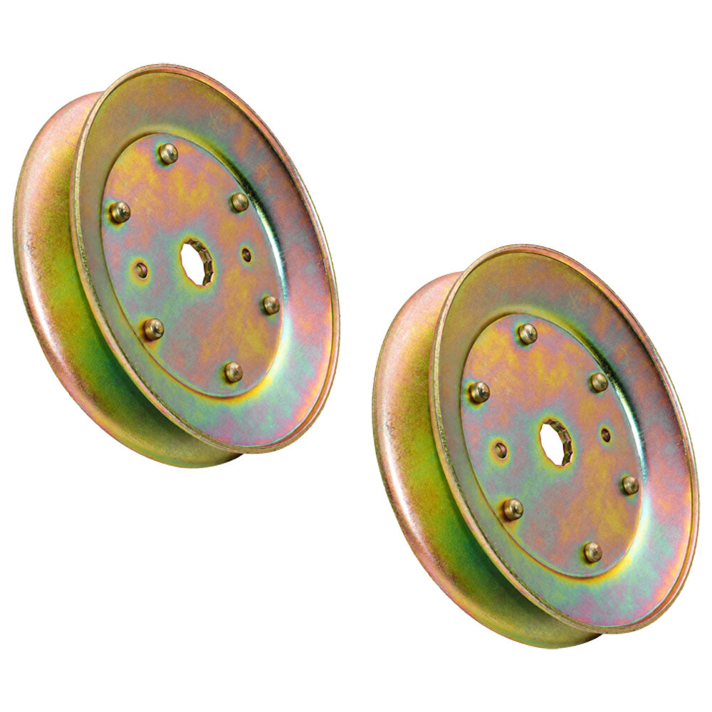 Qty 2: Drive Pulleys Fits AYP Replaces 129861