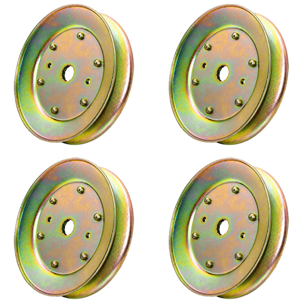 Qty 4: Spindle Pulleys Fits AYP Replaces 129861