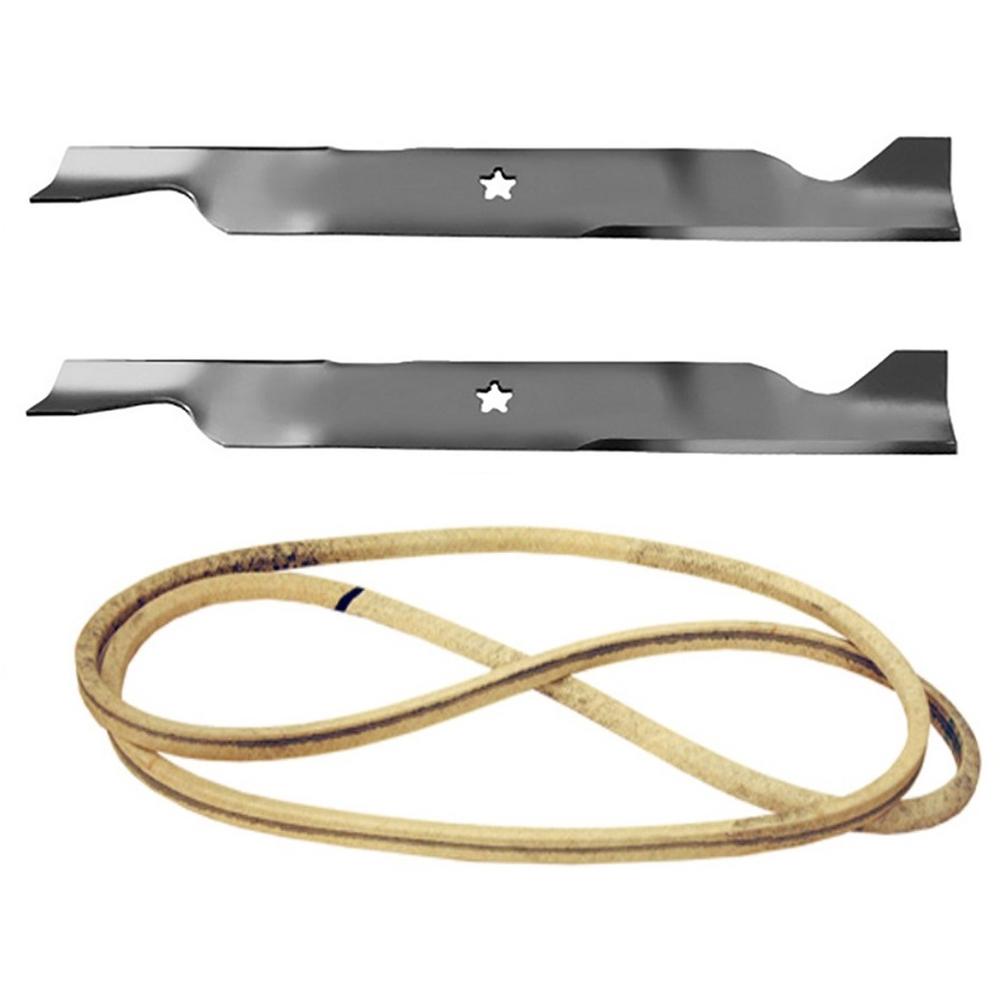Belt & Blades 21546611 21546607 405380 405143 for Ariens AYP 46" Deck