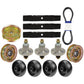 Mower Deck Rebuild Kit w/ Deck Wheels
 Fits John Deere Replaces GX10168