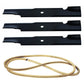 Blade 48110 & Belt 482529 Mower Deck Kit for 48" SCAG Tiger Fits Cub