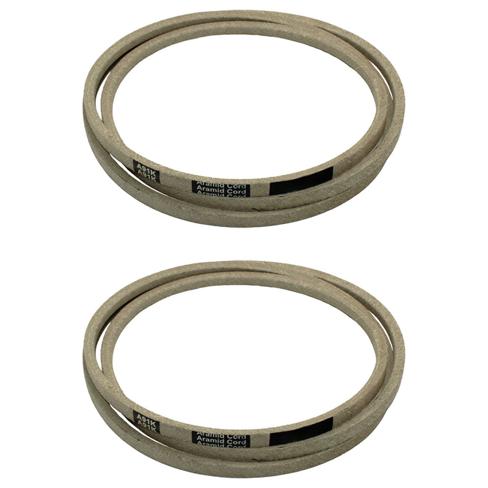 (2) Belt Fits Husqvarna 532 13 09-69, 532130969 (1/2"x92")