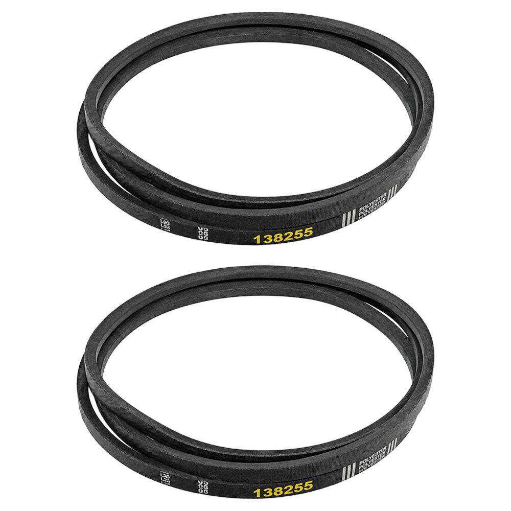 Set of 2 Mower Deck Belts for Craftsman 144959 138255 130801 532144959 532138255