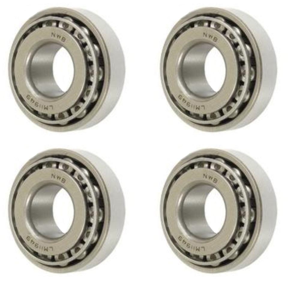 (Sets of 4) Trailer Wheel Hub Bearing Set LM11949 LM11910 0.75'' x 1.781''