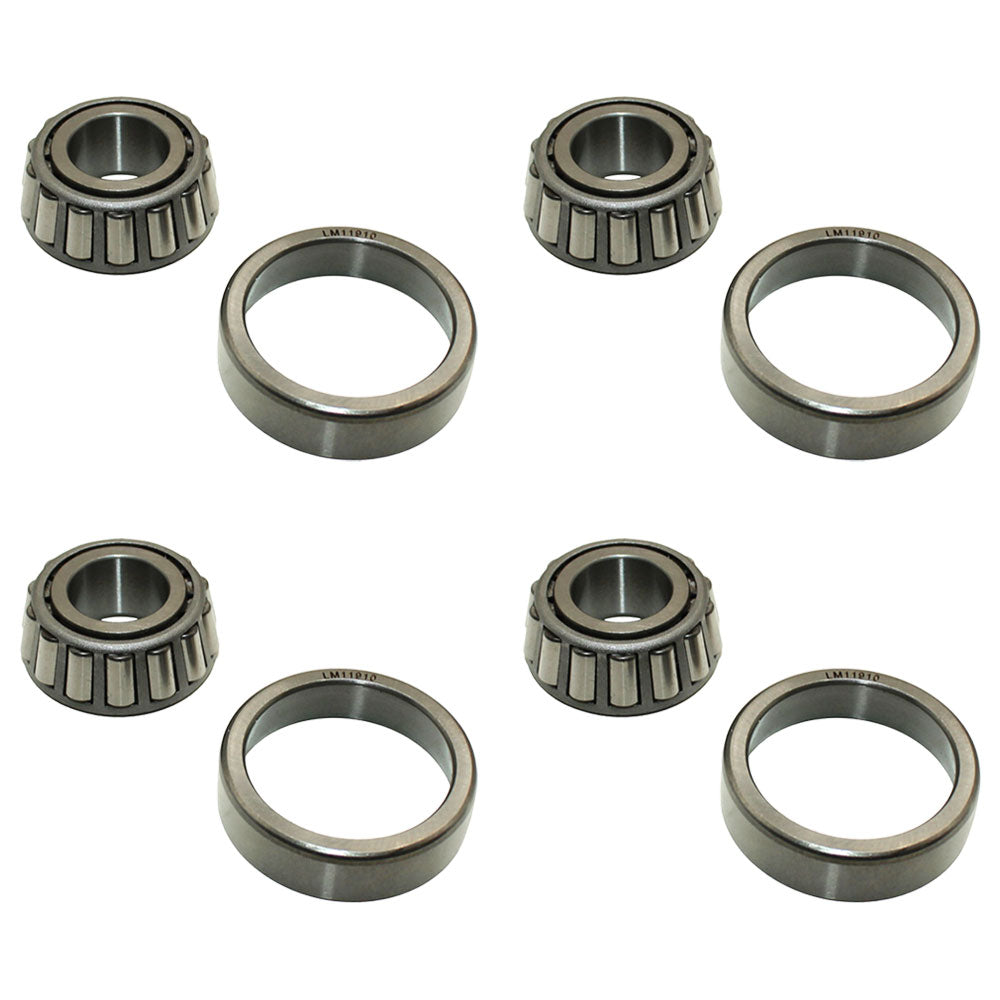 Qty. 4: Bearing Cone & Cup
 Fits Club Car Replaces 1011393