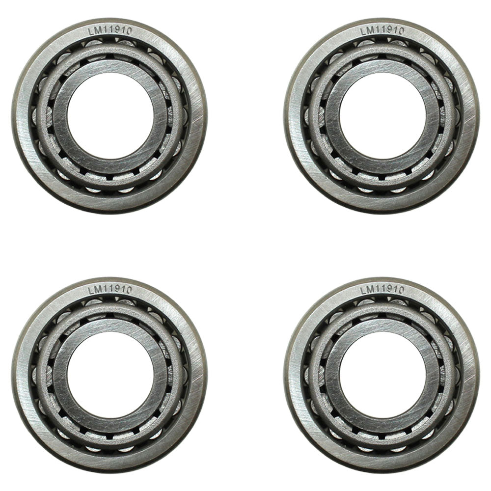 Qty. 4: Bearing Cone & Cup
 Fits White Replaces LM11910