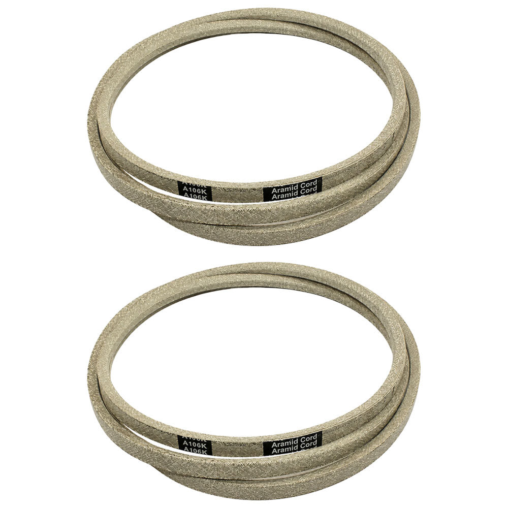 Qty 2: Traction Drive Mower Belt - 1/2" x 108"
 Fits Scotts Replaces M136927
