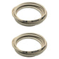 (2) Belts Fits Toro 110-6892 50" TimeCutter Z Mower - 1/2" x 140"