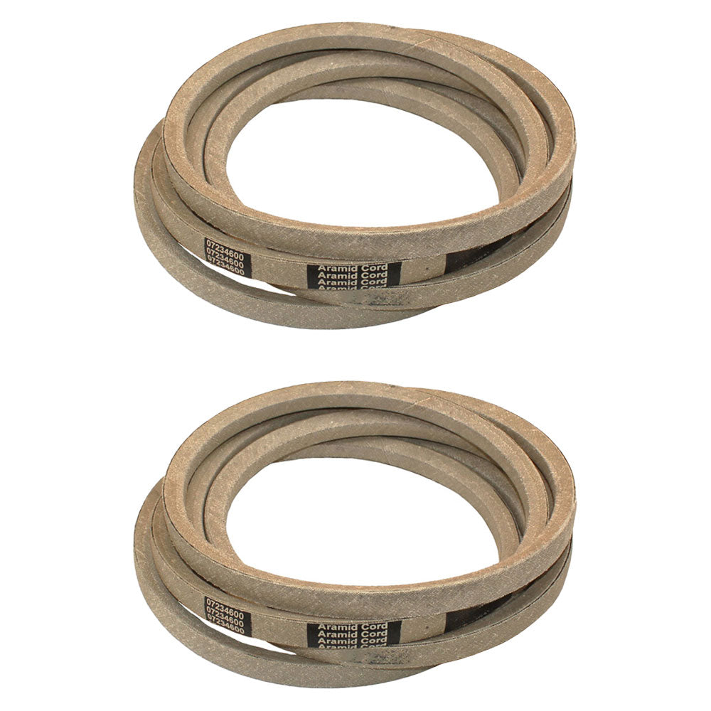 Two New 7234600 B107234600 PTO to Deck Belt 5/8" x 134.9" Thickness 0.415"