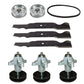 Spindles Blades Belt Pulleys Fits Sears PGT9000 Fits Craftsman 54" Mower Deck
