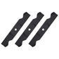 3 Pack 54" Blade Set Fits Craftsman AYP Fits Husqvarna 187254  532 18 72-56 (111