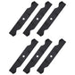 (6) Interchangeable Medium Lift Mower Blades 594892901 Fits Husqvarna