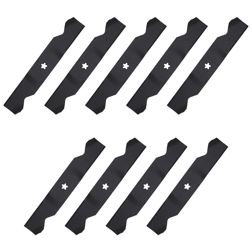 9 Notched Mower Blades for AYP Roper Fits Husqvarna 187254 187256 532187256 54"