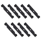 9 Notched Mower Blades for AYP Roper Fits Husqvarna 187254 187256 532187256 54"