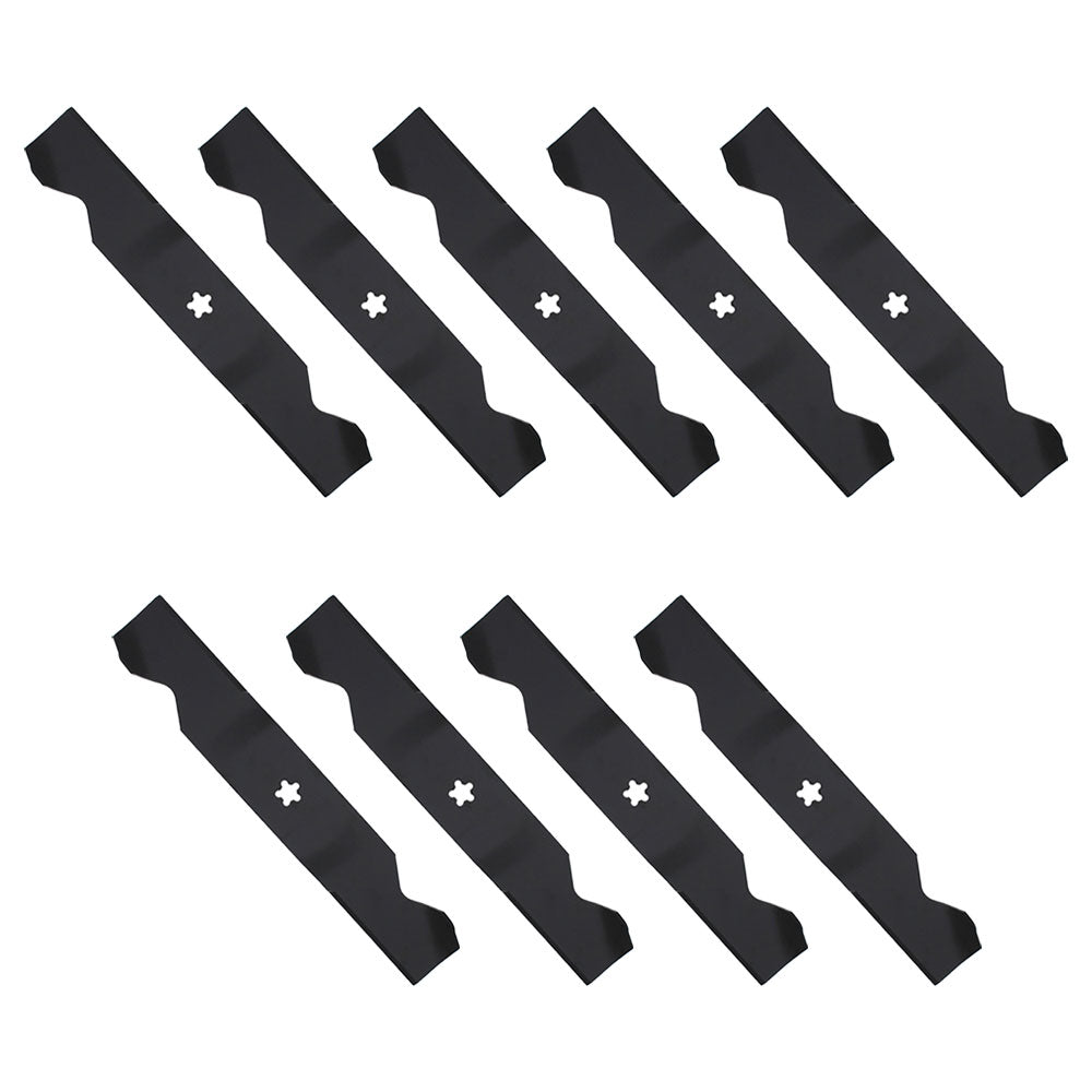 9 Notched Mower Blades for AYP Roper Fits Husqvarna 187254 187256 532187256 54"