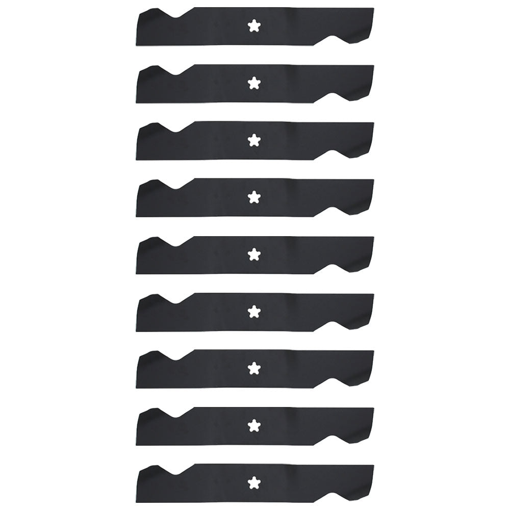 9 Notched Mower Blades for AYP Roper Fits Husqvarna 187254 187256 532187256 54"