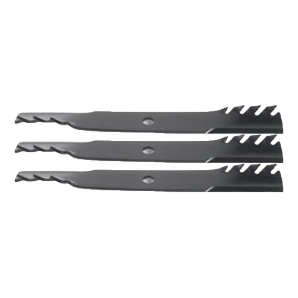 Set of 3 Toothed Mulcher Blades Fits John Deere 60" Deck 425 445 455 420 430