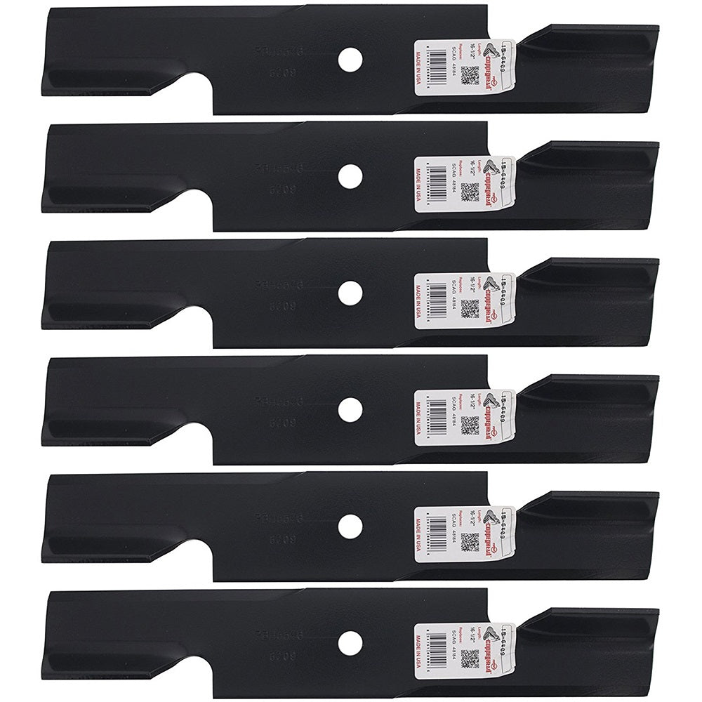 Six 482529 48110 481706 482877 Blades for SCAG 48" Tiger Fits Cub